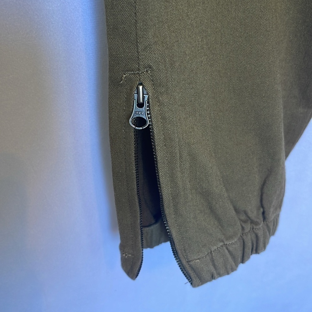 L.T.J Letter to Juliet Olive Green Cargo Joggers Size L Zip Cuff Utility NWT - Picture 5 of 15